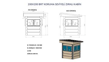 200x200 Zırhlı Kabin