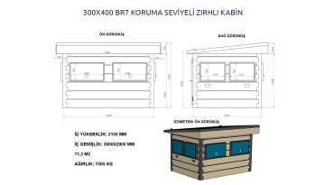 300x400 Zırhlı Kabin