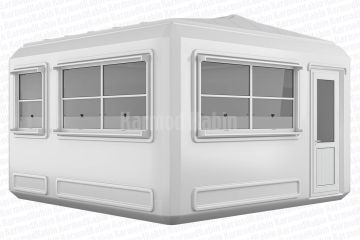 390x390 Geniş Polyester Kabin