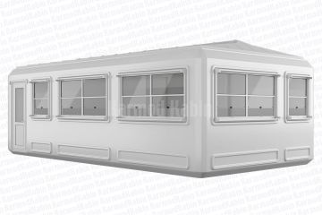 390x750 Geniş Polyester Kabin