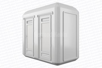 150x270 İkili Mobil Polyester Tuvalet ve Duş Kabini