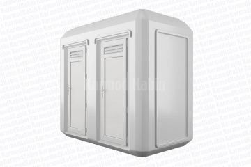 150x270 İkili Mobil Polyester Tuvalet ve Duş Kabini